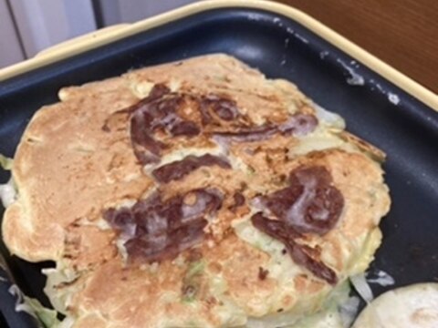 とうろこしとキャベツのお好み焼き